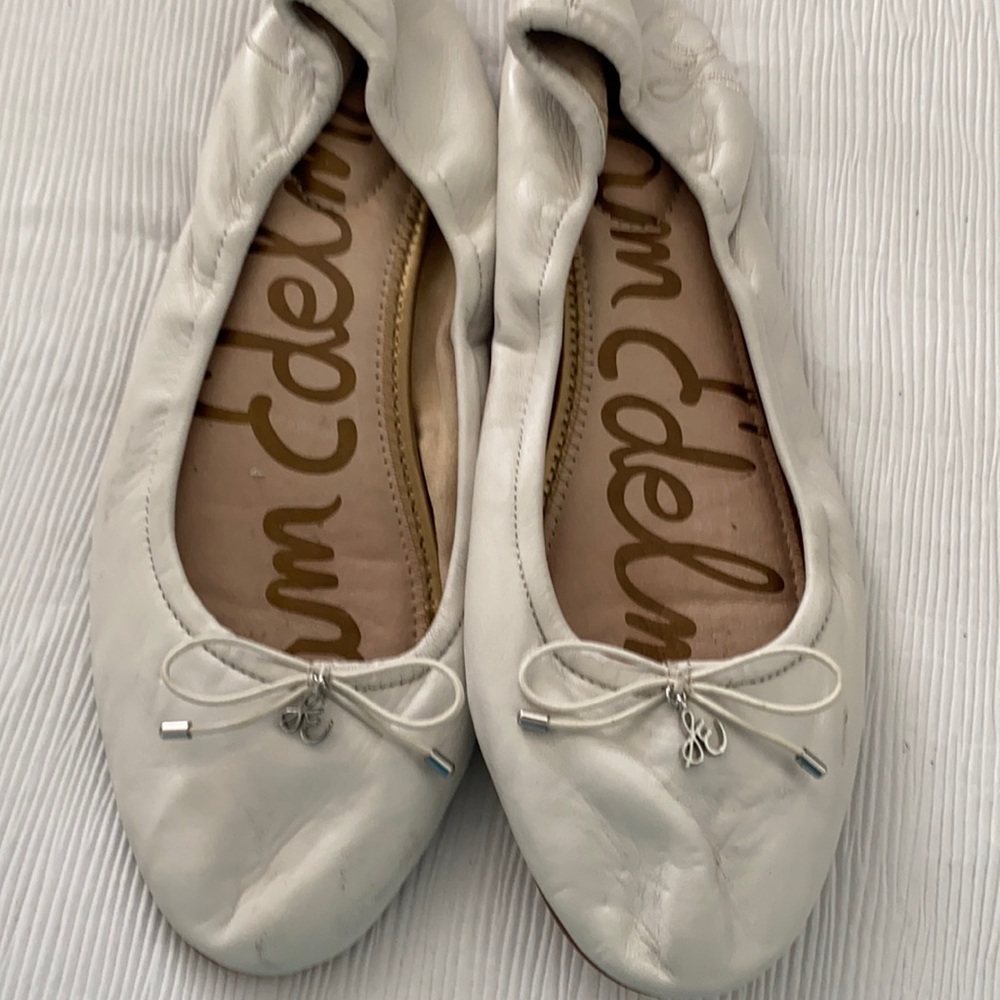 Sam Edelman white flats size 11